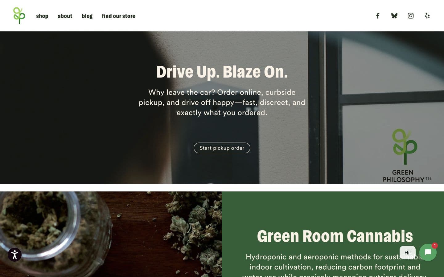 Green Philosophy 716 website preview