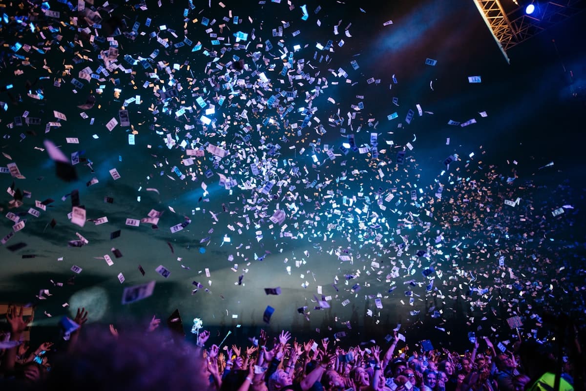 People participating in an immersive brand event and sharing the experience